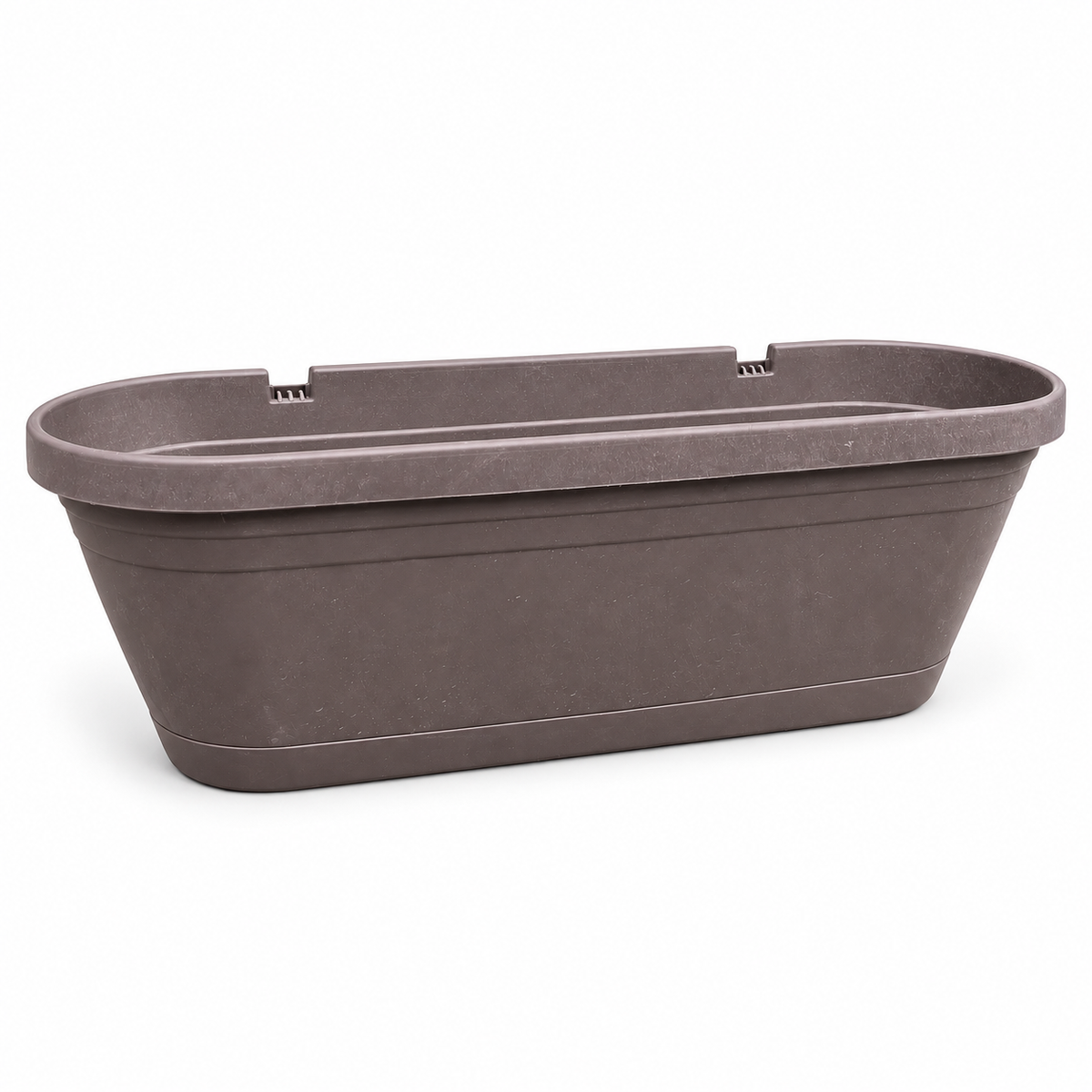 אדנית פלסטיק מעוגלת 50x15x16