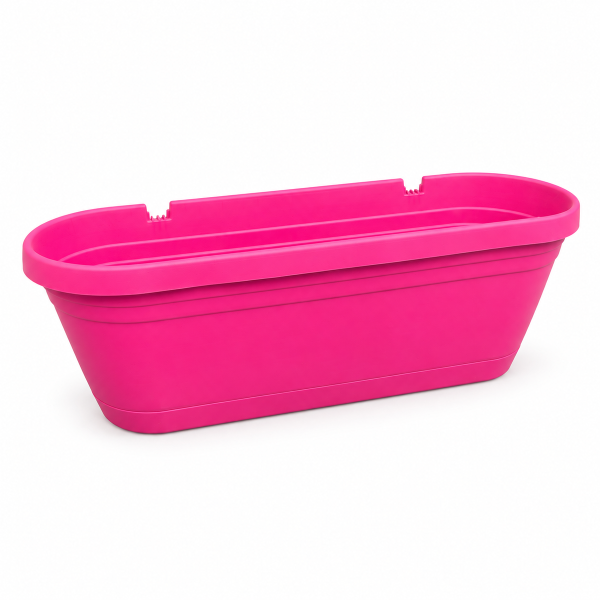 אדנית פלסטיק מעוגלת 50x15x16