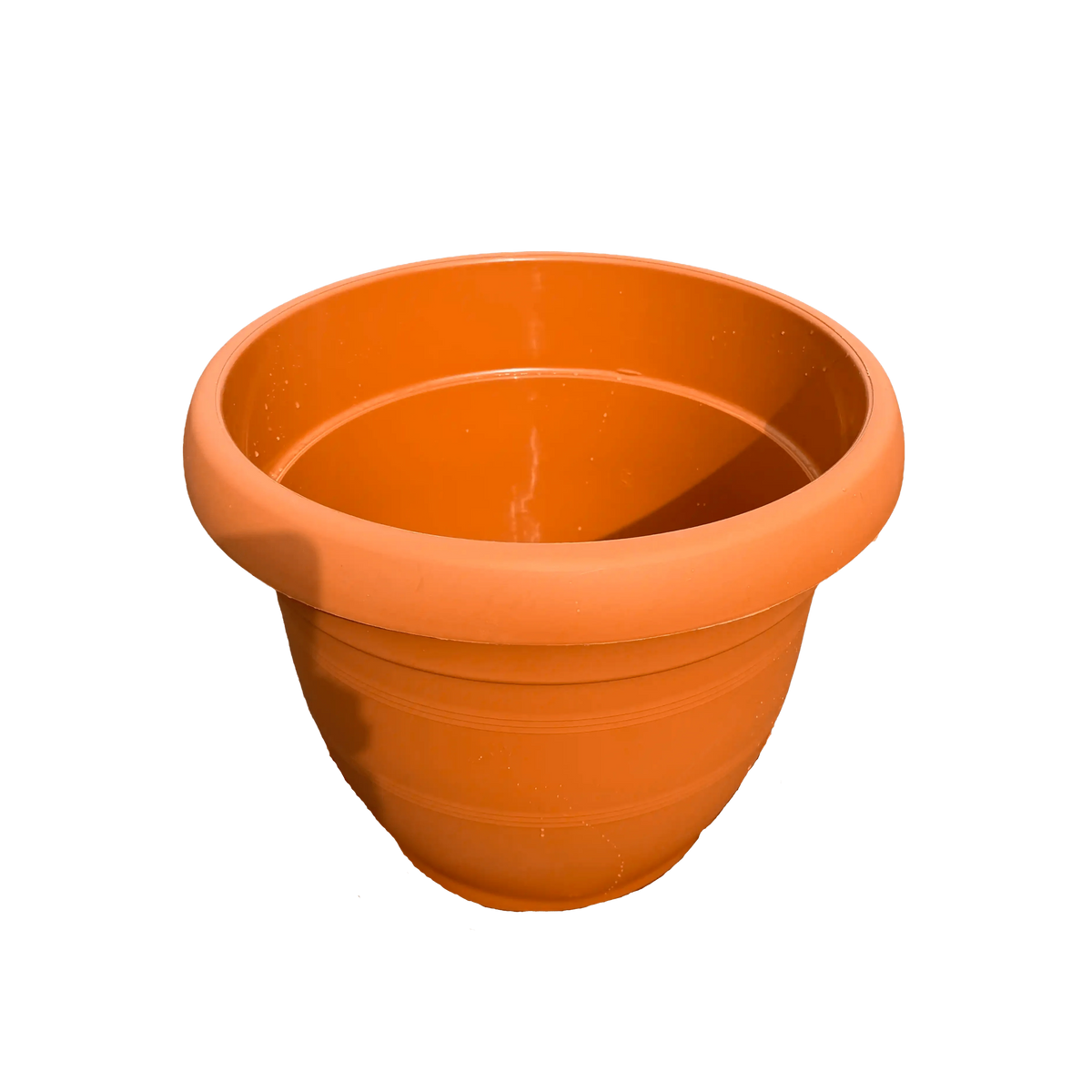 plastic pot on a white background