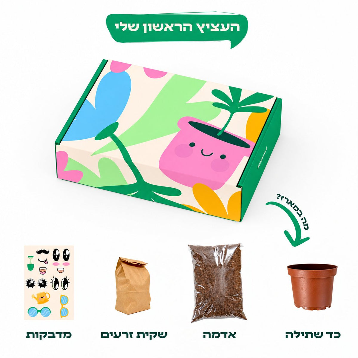 העציץ הראשון שלי | מארז ילדים