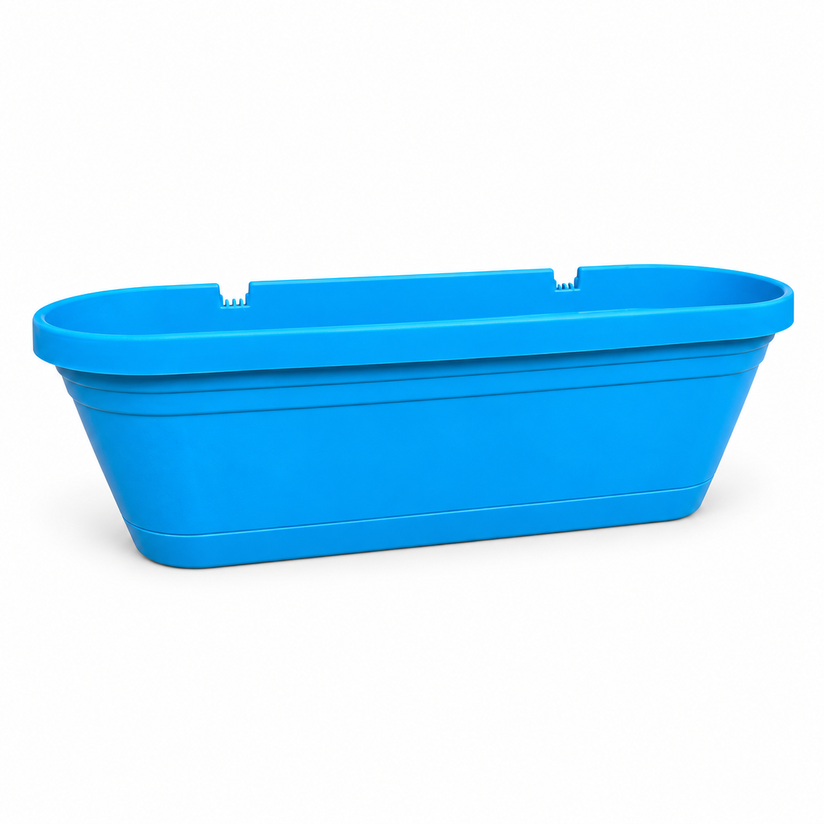 אדנית פלסטיק מעוגלת 50x15x16